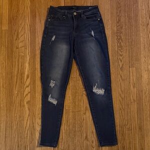 KanCan Dark Blue Distressed Skinny Jeans